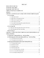 Tiềm năng và những giải pháp phát triển du lịch thành phố đà lạt   tỉnh lâm đồng 