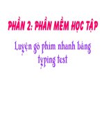Bài đọc thêm 3. Luyện gõ phím nhanh bằng Typing Test