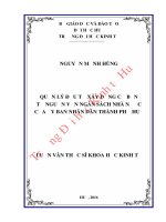 Quản lý đầu tư xây dựng cơ bản từ nguồn vốn ngân sách nhà nước của ủy ban nhân dân thành phố huế 