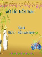 Tiết 19. HBH: Niềm vui của em