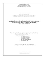 Thiết kế một số thí nghiệm hỗ trợ dạy học phần quang học vật lí lớp 11 THPT 