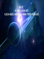 Bài 5. Kí hiệu bản đồ. Cách biểu hiện địa hình trên bản đồ