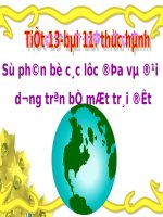 Bài 11. Thực hành: Sự phân bố các lục địa và đại dương trên bề mặt Trái Đất