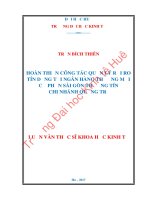 Hoàn thiện công tác quản lý rủi ro tín dụng tại ngân hàng thương mại cổ phần sài gòn thương tín   chi nhánh quảng trị 