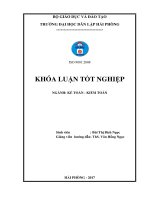Hoàn thiện công tác lập và phân tích bảng cân đối kế toán tại chi nhánh công ty TNHH HWA PAO RESINS VIETNAM 