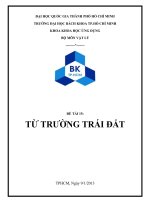 BÀI GIẢNG TỪ TRƯỜNG TRÁI ĐẤT