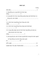 xung đột hình thức hợp đồng pháp luật Vn và Công ước viên 1980