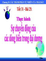Bài 25. Thực hành: Sự chuyển động của các dòng biển trong đại dương