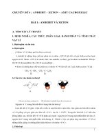 Chuyên đề và bài tập Hóa hữu cơ 11 C9 Andrehit  xeton  axit cacboxylic