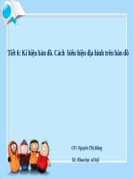 Bài 5. Kí hiệu bản đồ. Cách biểu hiện địa hình trên bản đồ