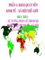 Bài 1. Sự tương phản về trình độ phát triển kinh tế - xã hội của các nhóm nước. Cuộc cách mạng khoa học và công nghệ hiện đại