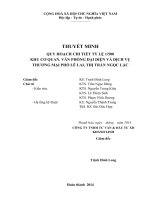 QUY HOẠCH CHI TIẾT TỶ LỆ 1/500 KHU CƠ QUAN, VĂN PHÒNG ĐẠI DIỆN VÀ DỊCH VỤ THƯƠNG MẠI PHỐ LÊ LAI, THỊ TRẤN NGỌC LẶC