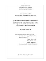 Quá trình phát triển thần kỳ của kinh tế nhật bản (1952 1973) và bài học kinh nghiệm 