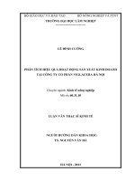 Phân tích hiệu quả hoạt động sản xuất kinh doanh tại công ty cổ phần viglacera hà nội 
