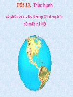 Bài 11. Thực hành: Sự phân bố các lục địa và đại dương trên bề mặt Trái Đất