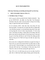Chiến lược marketing của hệ thống nhà hàng KFC tại việt nam 