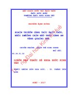 Hoàn thiện công tác đào tạo, bồi dưỡng cán bộ tại công an tỉnh quảng trị 