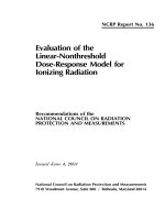 NCRP report no 136  evaluation of the linear nonthreshold dose response model for ionizing radiation 