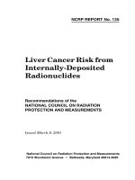 NCRP report no 135  liver cancer risk from internally deposited radionuclides 