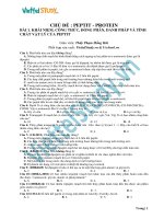 bài tập lý thuyết hóa chủ đề petit protein