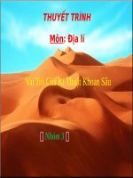 Bài 20. Hoạt động kinh tế của con người ở hoang mạc