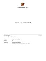 Porsche training bronze test 