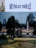 Bài 2. Sơ lược về mĩ thuật thời Lê (từ thế kỉ XV đến đầu thế kỉ XVIII)