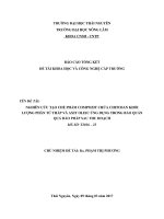 Nghiên cứu tạo chế phẩm compozit chứa chitosan khối lượng phân tử thấp với axit oleic ứng dụng trong bảo quản quả đào pháp sau thu hoạch
