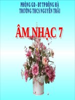 Tiết 6. NL: Nhịp lấy đà. TĐN: TĐN số 3. ANTT: Nhạc cụ phương tây