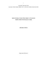 Một số thuật toán tìm core và ứng dụng trong phân tích mạng xã hội 