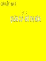 Bài 3. Quần cư. Đô thị hóa