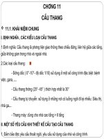 Bài giảng Thiết kế kiến trúc chương 6 Cầu thang