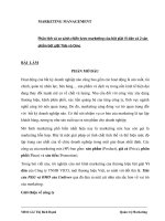 Phân tích và so sánh chiến lược marketing của bột giặt vì dân và 2 sản phẩm bột giặt tide và omo