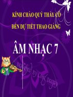 Tiết 32. Ôn TĐN số 9. ANTT: Dân ca một số dân tộc ít người