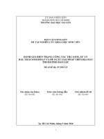 Đánh giá hiện trạng công tác thu gom, xử lý rác thải sinh hoạt và đề xuất giải pháp trên địa bàn thành phố bảo lộc 