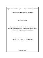 Xác định phương pháp xẻ suốt hợp lý khi xẻ thanh cơ sở cho sản xuất ván ghép thanh từ gỗ thồng đuôi ngựa (pinus massoniana lamb) 