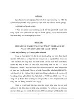 CHIẾN lược MARKETING của CÔNG TY cổ PHẦN dược PHẨM yên bái và đối THỦ CẠNH TRANH 