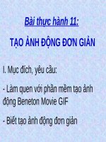 Bài thực hành 11. Tạo ảnh động đơn giản