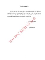 PHÂN TÍCH các NHÂN tố ẢNH HƯỞNG đến sự hài LÒNG của KHÁCH HÀNG về CHẤT LƯỢNG DỊCH vụ tại NGÂN HÀNG NÔNG NGHIỆP và PHÁT TRIỂN NÔNG THÔN THỪA THIÊN HUẾ CHI NHÁNH PHÚ VANG 