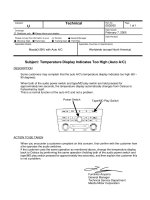 Temperature display indicates too high (auto a c) 05e002 07 02 2005 