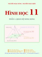 đường thẳng và mặt phẳng trong không gian, quan hệ song song