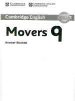 Movers 9 answer booklet 