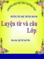 Tuần 29. MRVT: Từ ngữ về cây cối. Đặt và trả lời câu hỏi: Để làm gì?