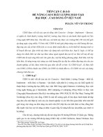 TIẾP CẬN CDIO  ĐỂ NÂNG CAO CHẤT LƯỢNG ĐÀO TẠO  ĐẠI HỌC , CAO ĐẲNG Ở VIỆT NAM