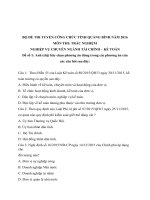 Bộ đề thi viết và trắc nghiệm nghiệp vụ chuyên ngành tài chính kế toán năm 2016