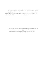 Bộ đề thi viết và trắc nghiệm nghiệp vụ chuyên ngành thanh tra nhà nước năm 2016