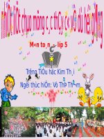 Tuần 30. Nghe - trả lời câu hỏi