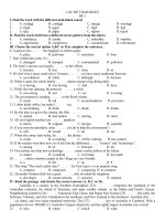 Đề cương anh 8 thí điểm kỳ 1 