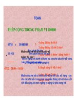 Phep cong cac so trong pham vi 100000 