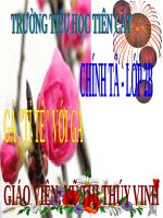 Tuần 17. Tập chép: Gà tỉ tê với gà